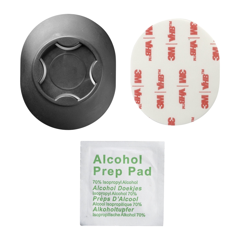 Interphone SMQUIKLOXPAD αυτοκόλλητη βάση για υποδοχές QUIKLOX μαύρο