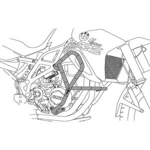Ochranné rámy motoru PUIG d 25mm černý