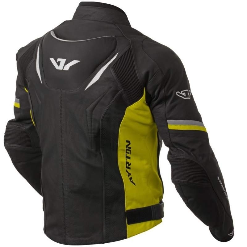 Bunda na motorku Ayrton Evoline černo-fluo žlutá výprodej