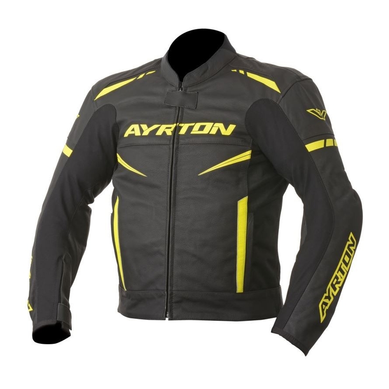 Bunda na motorku Ayrton Raptor černo-fluo žlutá výprodej