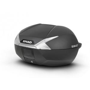 Vrchní kufr na motorku SHAD SH47 černá/bílá
