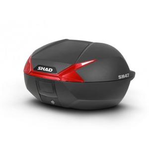 Vrchní kufr na motorku SHAD SH47 černá/červená
