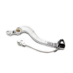 Brzdový pedál MOTION STUFF silver body, black steel fixed tip Steel Fixed Tip