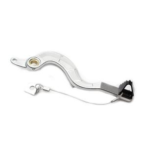 Brzdový pedál MOTION STUFF silver body, black steel fixed tip Steel Fixed Tip