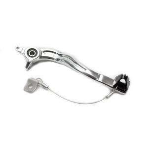 Brzdový pedál MOTION STUFF silver body, black steel fixed tip Steel Fixed Tip