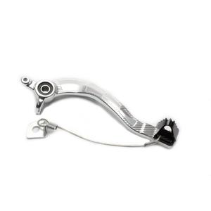 Brzdový pedál MOTION STUFF silver body, black steel fixed tip Steel Fixed Tip
