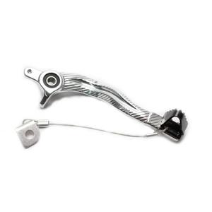 Brzdový pedál MOTION STUFF silver body, black steel fixed tip Steel Fixed Tip
