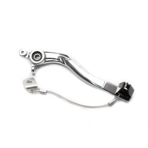 Brzdový pedál MOTION STUFF silver body, black steel fixed tip Steel Fixed Tip