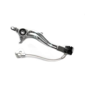 Brzdový pedál MOTION STUFF silver body, black steel fixed tip Steel Fixed Tip