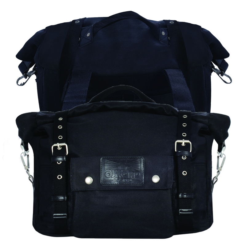 Oxford Heritage Μαύρο 40l τσάντες μοτοσικλέτας Side Bags