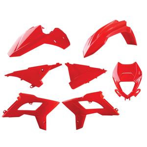 Sada plastů POLISPORT restyling červená