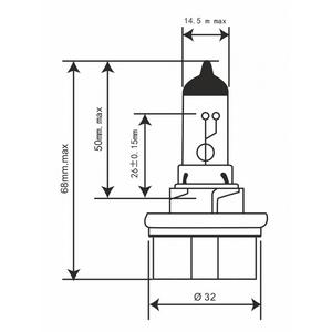Žárovka RMS 12V 35/30W, HS5 bílá