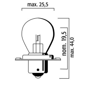Žárovka RMS FLOSSER 6V 15W sb 25 p26s