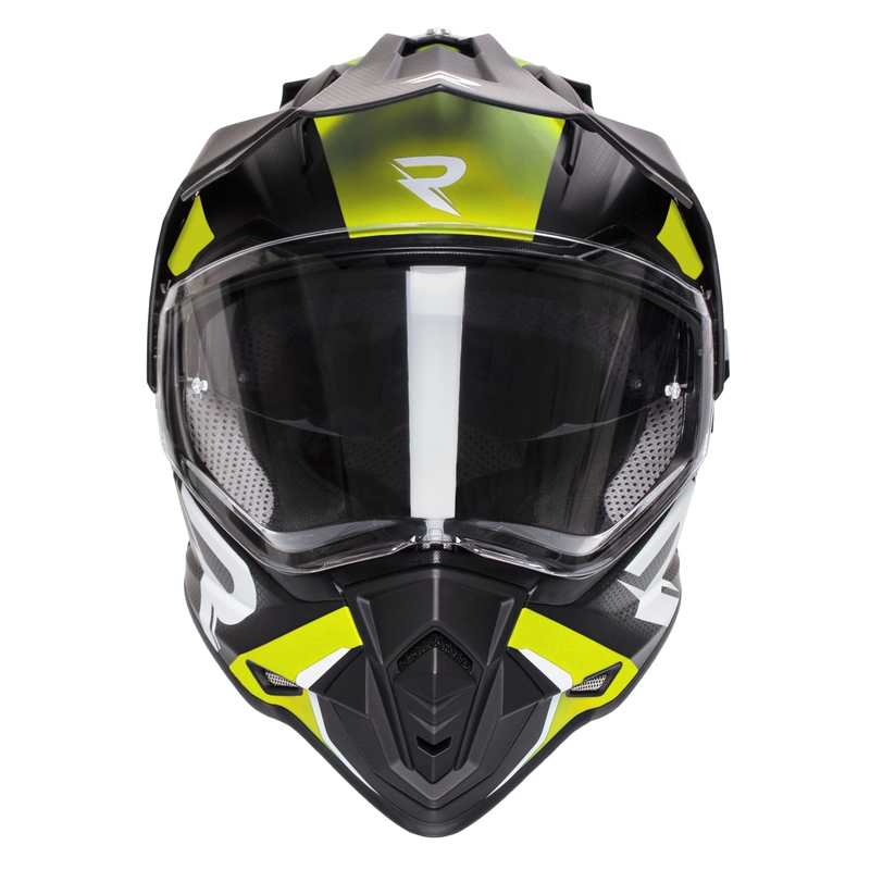Enduro κράνος Street Racer Tracker μαύρο-fluo κίτρινο