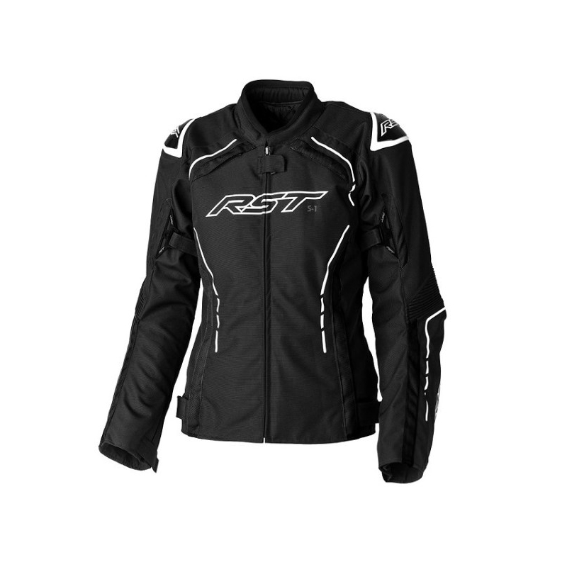 Dámská bunda na motorku RST S1 CE černo-bílá výprodej