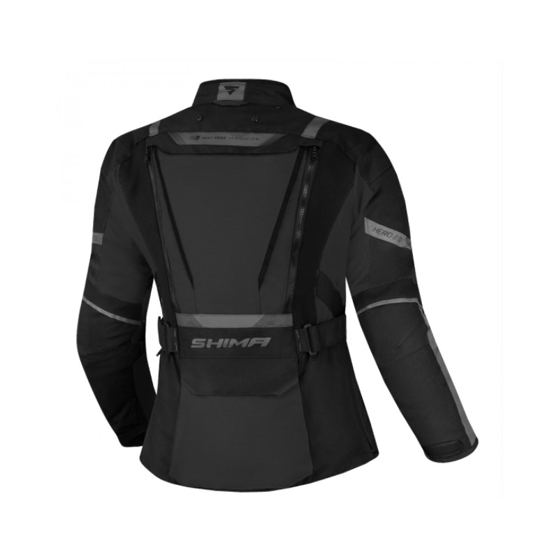 Shima Hero 2.0 Γυναικείο μπουφάν μοτοσικλέτας Μαύρο
