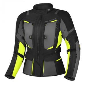 Γυναικείο μπουφάν μοτοσικλέτας Shima Hero 2.0 Black-Gray-Fluo Yellow