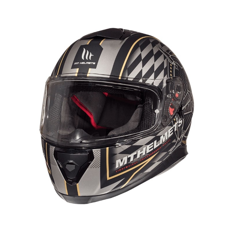 MT Thunder 3 SV isle of man μαύρο και ασημί κράνος μοτοσικλέτας προσφορά