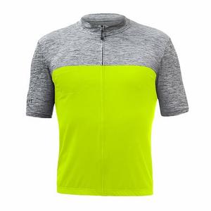 SENSOR CYKLO MOTION ανδρική φανέλα με μανίκι λαιμού full-zip νέον κίτρινο/γκρι προσφορά
