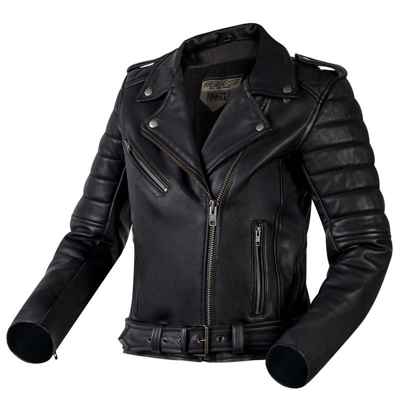 Γυναικείο Ozone Ramones Modern Black Motorcycle Jacket προσφορά