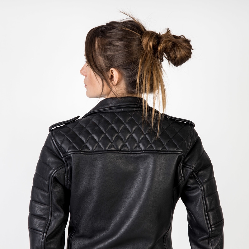 Γυναικείο Ozone Ramones Modern Black Motorcycle Jacket προσφορά