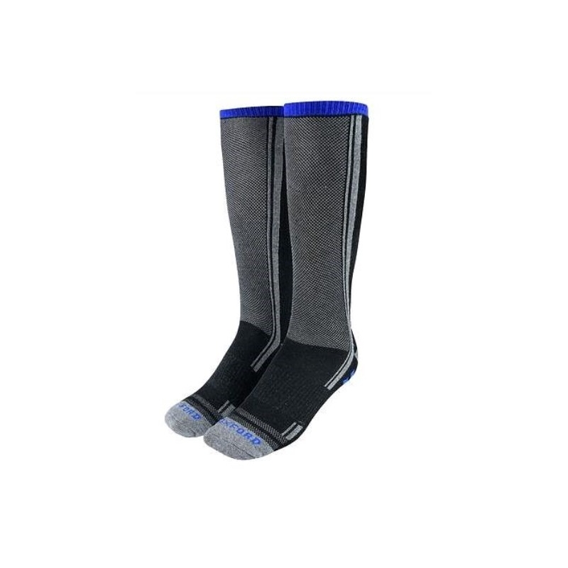 Κάλτσες Oxford COOLMAX® γκρι-μαύρο-μπλε