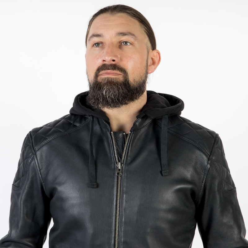Bunda na motorku Ozone Striker černá výprodej