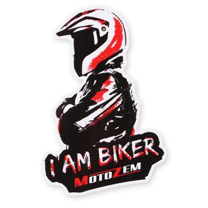 MotoZem I Am Biker αυτοκόλλητο - Man maxi