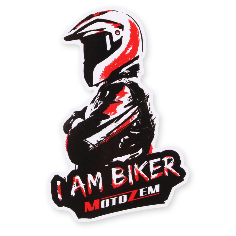 MotoZem I Am Biker αυτοκόλλητο - Man maxi