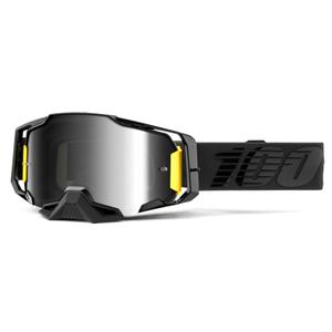 Γυαλιά Motocross 100% ARMEGA Nightfall black (καθρέφτης ασημί plexi) προσφορά