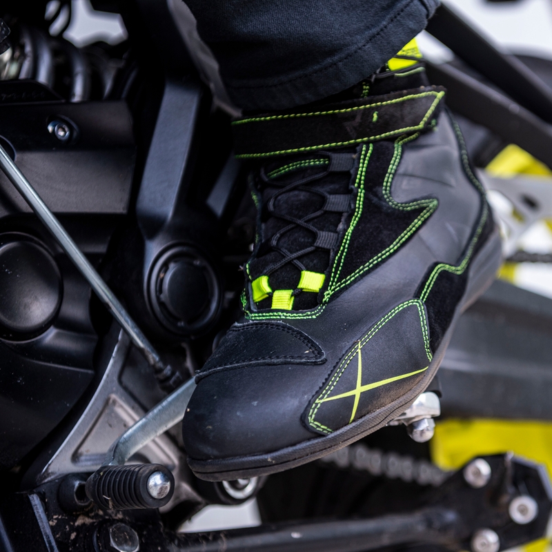 Boty na motorku Rebelhorn Spark černo-fluo žluté výprodej