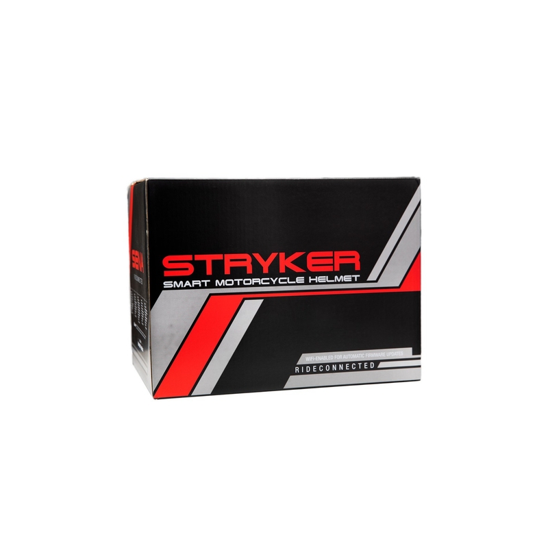 Κράνος μοτοσικλέτας full face με σετ ακουστικών Mesh SENA Stryker γυαλιστερό λευκό