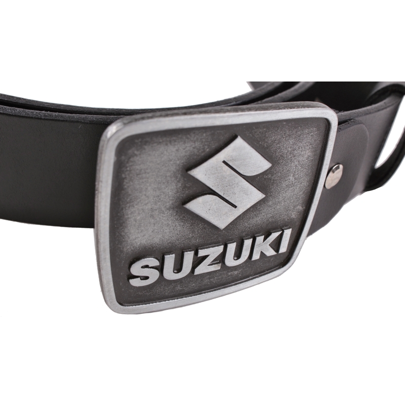 Δερμάτινη ζώνη moto με αγκράφα Suzuki