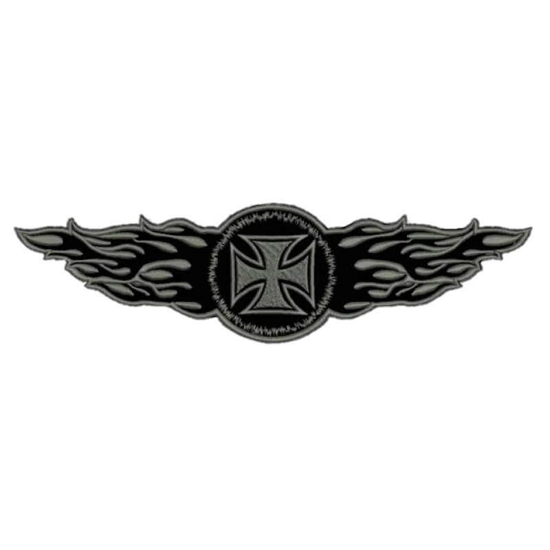Patch Flames γκρι