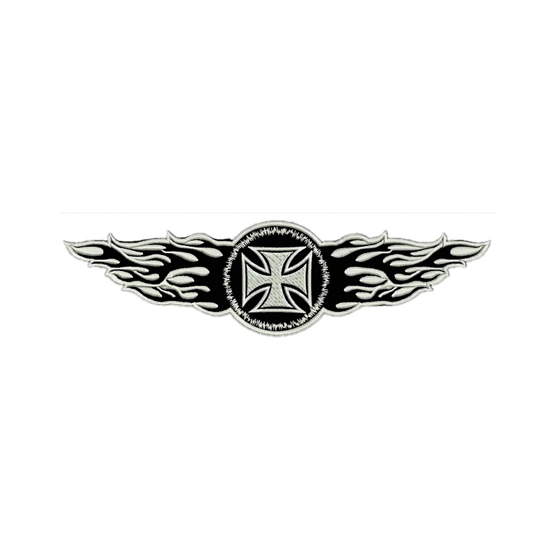 patch Flames λευκό