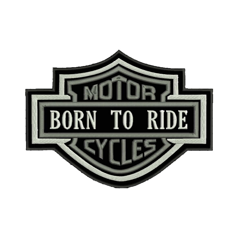Patch Motor Cycles γκρι - μεγάλο