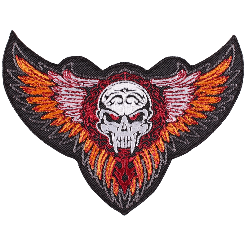 Patch Φτερά με στολίδι πορτοκαλί - μεγάλο