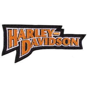 Patch Harley Davidson επιγραφή πορτοκαλί