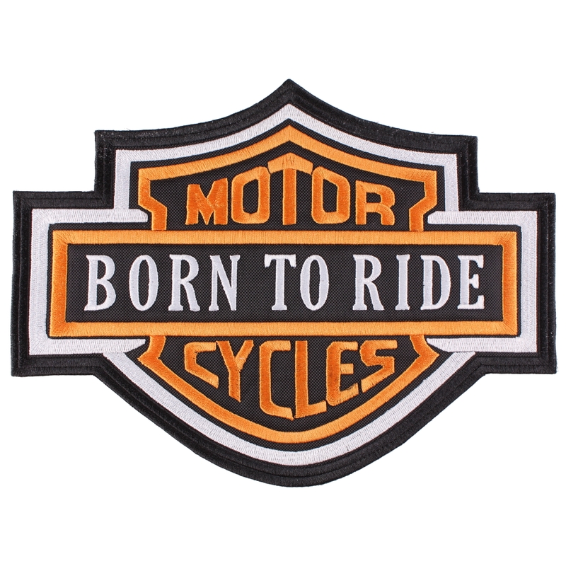 Patch Motor Cycles πορτοκαλί - μεγάλο