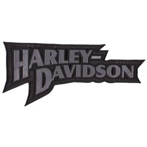 Patch Harley Davidson επιγραφή γκρι - μεγάλο