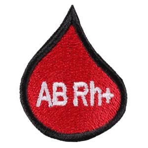 Αυτοκόλλητο με σταγόνα ομάδας αίματος AB Rh+