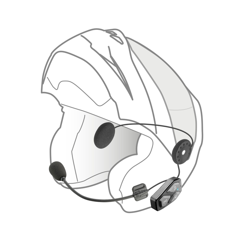 Ακουστικά Bluetooth Interphone U-COM3 Μονό πακέτο