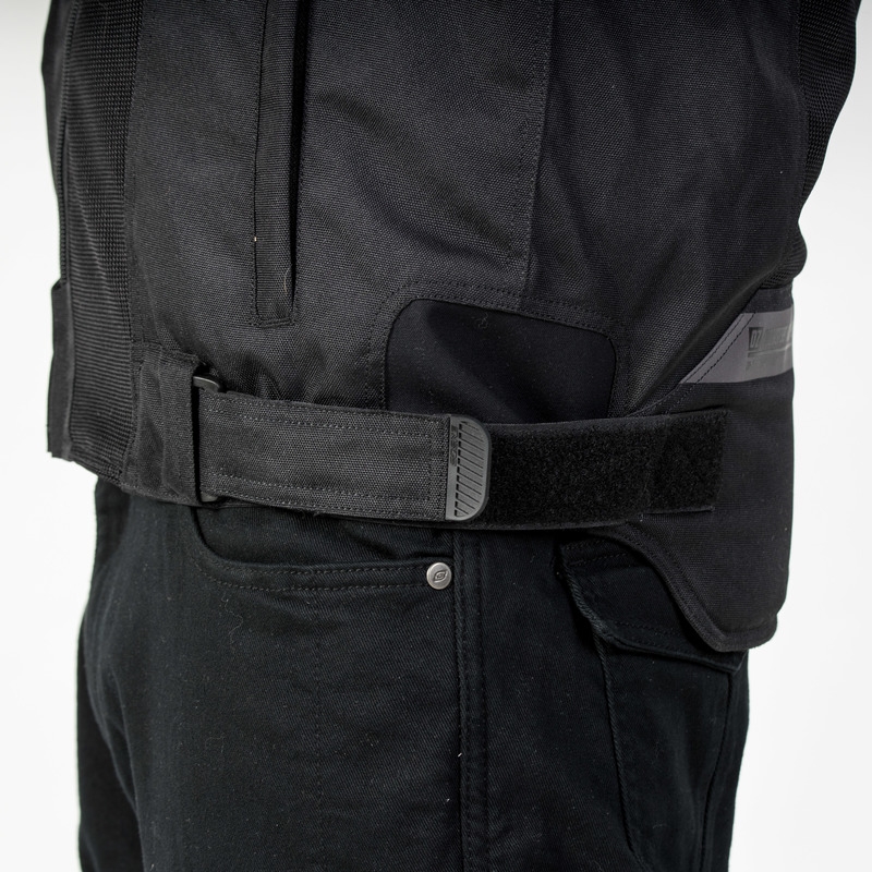 Ozone Flow Μαύρο μπουφάν μοτοσικλέτας προσφορά