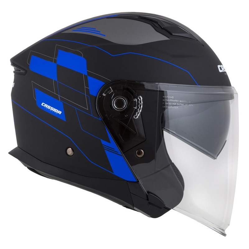 Cassida Jet Tech Roxor Black-Grey-Blue Matte Open κράνος μοτοσικλέτας