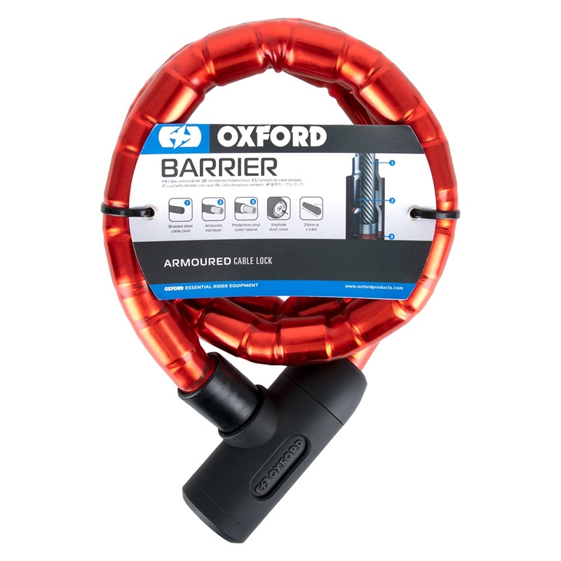 Oxford Barrier lock 1,4 m κόκκινο