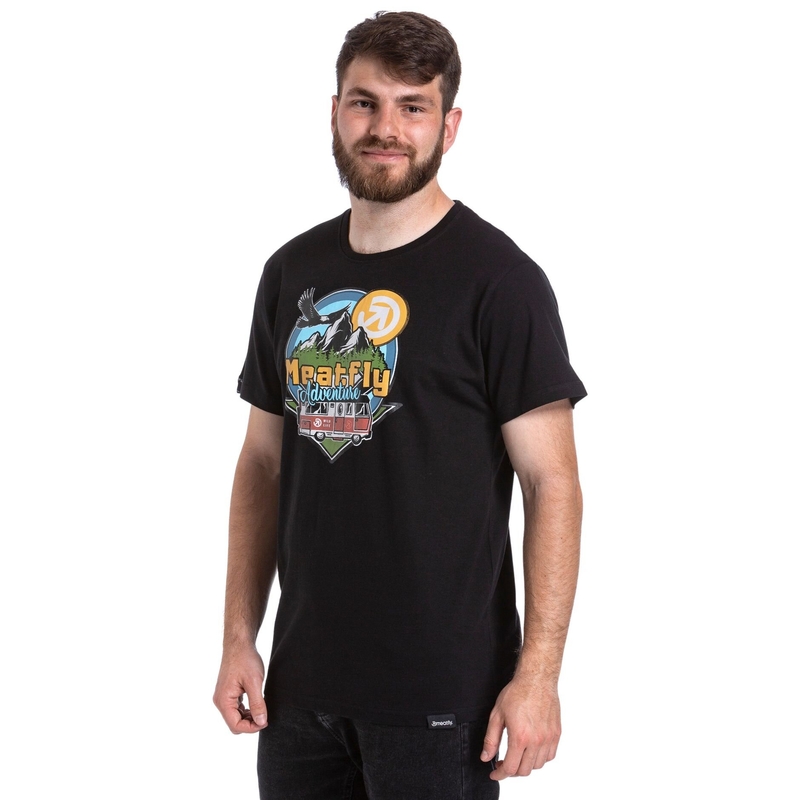 T-shirt Meatfly Mounty μαύρο προσφορά