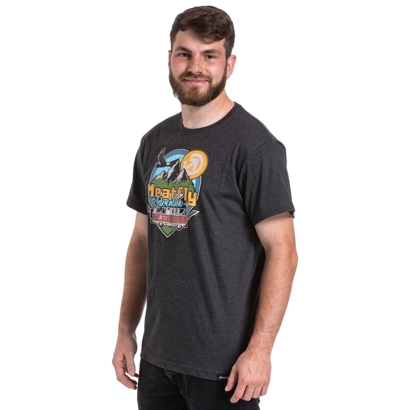 T-shirt Meatfly Mounty γκρι προσφορά