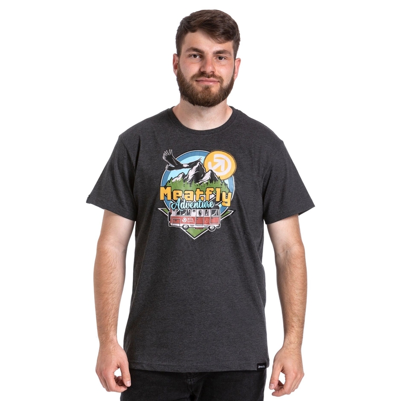 T-shirt Meatfly Mounty γκρι προσφορά