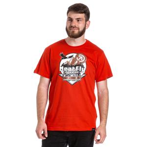 T-shirt Meatfly Mounty κόκκινο προσφορά