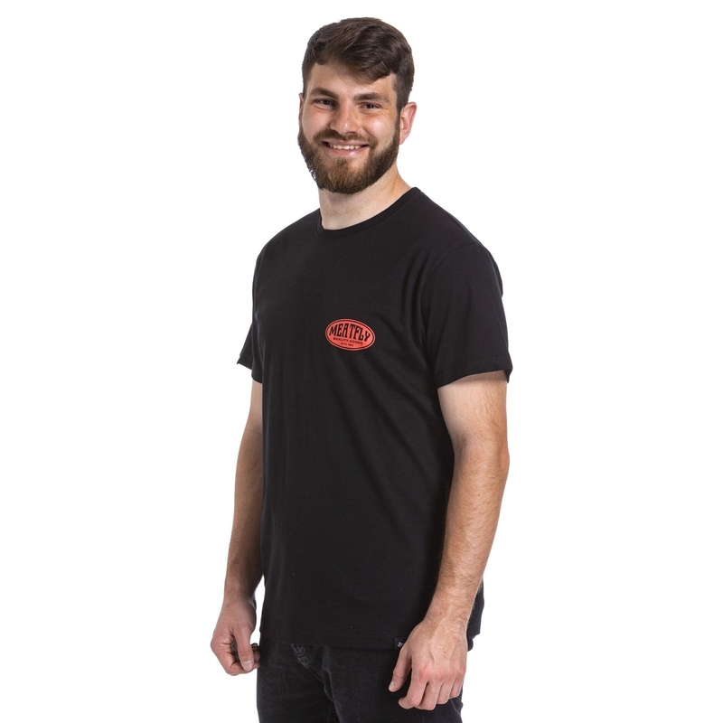 T-shirt Meatfly Ride Till Death πορτοκαλί και μαύρο προσφορά